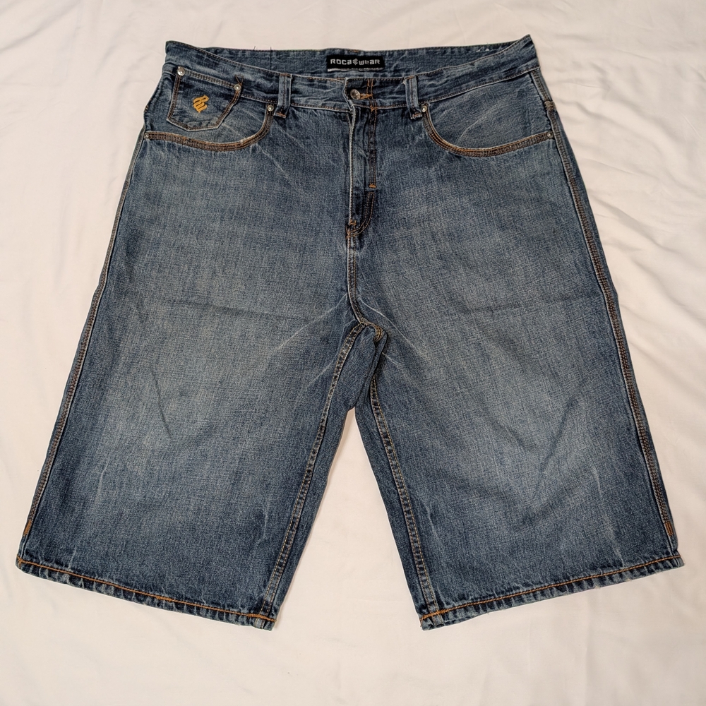 Rocawear Men's 38w Classic Blue Jean Shorts